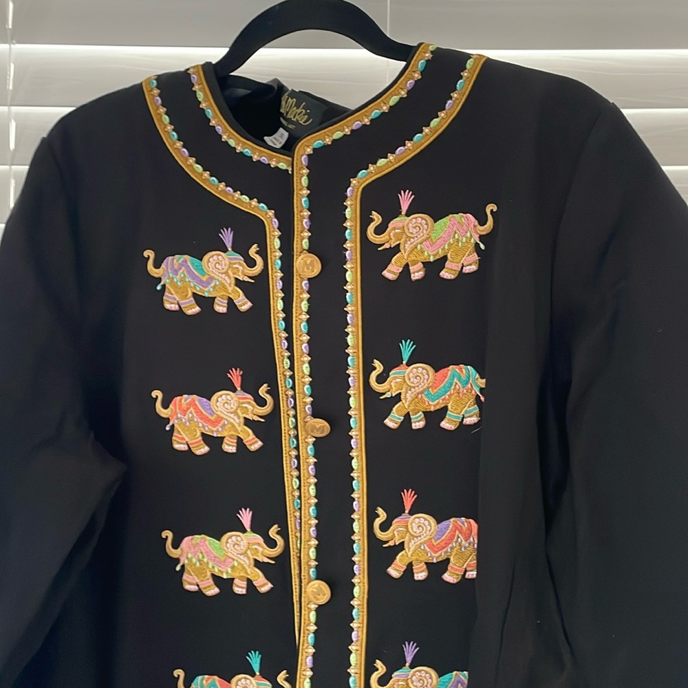 NWOT Bob Mackie women’s embroidery jacket